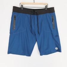 Pelagic Hydro Lite Pro Board Shorts Mens 38 Blue Fishing Swim Trunks Stretch picture