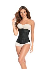 Ann Michell Waist 2023 Latex Corset Black With 3 Hooks and Cotton Inside  picture