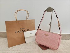 COACH Nolita 19 Wristlet Signature Canvas Powder Pink CW426 picture