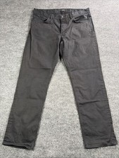 Theory Raffi Slim Fit Mens Size 33 Black 5 Pocket Stretch Twill Casual Pants picture