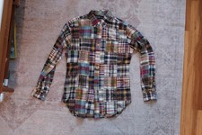 Polo Ralph Lauren Patchwork Madras Shirt Mens M Classic Fit Plaid Button Down picture