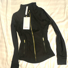 lululemon Define Women’s Track Jacket Size 4 Black Full Zip Zipped Pockets picture