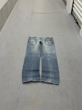 Vintage 1970s Lee Riders Faded Straight Jeans Talon Zipper 34x32 picture