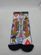 MENS ODD SOX KING OF HEARTS CREW SOCKS ( FIT SIZES 6- 13) picture