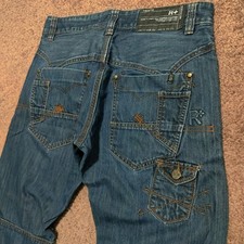 Vintage Rocawear R+ Carpenter Jeans Mens 34 x 31 Embroidery Wide Baggy Rare. picture