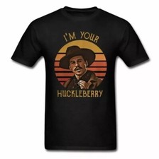 Doc Holliday Tombstone I’m Your Huckleberry Vintage Men's Cotton T Shirt picture