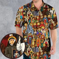 All saints Hawaiian Shirt, Catholic Christian All Jesus All saints Hawaiian Shir picture