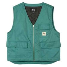2021 STUSSY Men's 3M Green Insulated Work Vest Size Medium - NWT picture