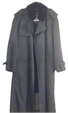 Mackintosh Mens 40R Classic Trench Coat Button Up Wool Lining picture