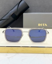DITA FLIGHT006 Sunglasses 52-21-145 Silver Frame Blue Lens Unisex Designer Eyewe picture