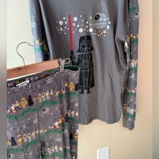 Hanna Andersson Pajamas Star Wars holiday Print Organic Cotton Adult XL picture
