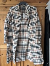 Beautiful Burberry Classic Check Rain Coat Size UK 8 picture