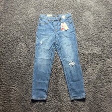 Judy Blue High Waist Distressed Skinny Jeans Light Wash Stretch Denim NWT picture