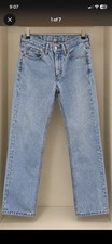 Levi’s 505 Regular Fit Straight Leg Light Wash Jeans, W29 L30 picture