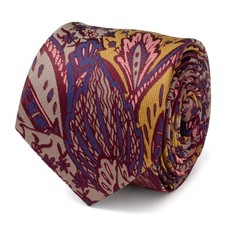 Multi Brown Patterned Men's Tie picture