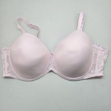 Avenue Body Women Bra 46DD Light Pink T Shirt Underwired Lace Strap picture