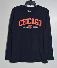 NWT G-III 4Her Chicago Bears NFL Football Navy Blue Long Sleeve T-Shirt Womens L picture