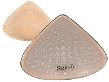 Lightweight Triangle Silicone Breast Form with Massage-Dot Back Mastectomy picture