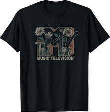 MTV Music Television Wild Flower Mushrooms MTV Logo T-Shirt picture