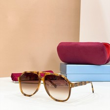 Gucci GG1042S Aviator Sunglasses Havana Brown Gradient 58-14-145 NEW WITH BOX picture