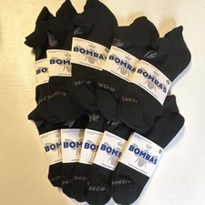 Bombas Unisex XL Black Ankle Socks 10 Pack New with Tags picture