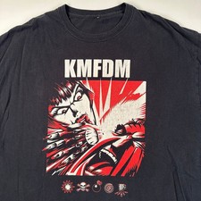 Vintage 2000s KMFDM Shirt Black Short  Sleeve All size Gift For Fans SU160 picture