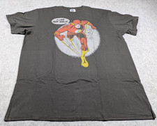 Vintage The Flash Shirt Mens XL Black Graphic Tee T I Like Fast Girls Made USA picture