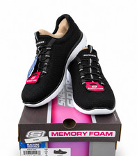 Wmns Skechers Sport Summits Comfy Athletic Shoe / Black White / 12980 / Size 8 picture