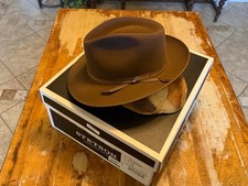 Stetson Stratoliner Royal Quality Fur Felt Fedora 7 1/2 Walnut w/ Original Box picture