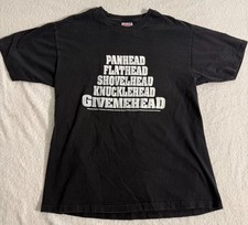 Size L - Vintage Panhead Flathead Shovelhead Knucklehead Givemehead Hanes Shirt picture