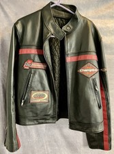 Vintage Paramount Racing Genuine Leather Jacket M Racer Moto Motorcycle Harley picture
