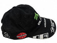Balenciaga BLCG Extreme Embroidered Black Baseball Cap Hat Adjustable picture