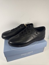 Easy Spirit Women's AP Lightweight Walking Sneakers Black Leather Size 8 picture