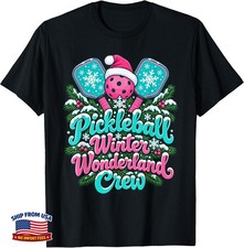 2026 Pickleball Christmas Squad Winter Court Players T-Shirt picture