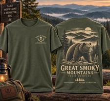 Thorn & Thistle Great Smoky Mountains Black Bear Graphic T-Shirt picture