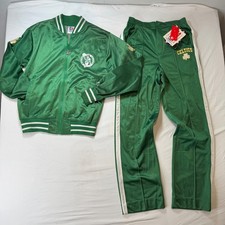 Vintage 90s Starter Boston Celtics NBA Warm Up Suit Jacket Pants NWT Deadstock S picture