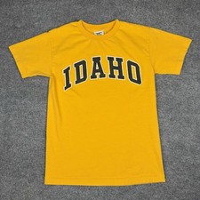 Vintage Idaho Vandals T Shirt Small Yellow Gold University of Idaho College Tee picture