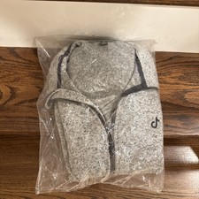 NWT Sealed Official Tik Tok Full Zip Sweatshirt Medium M Gray picture