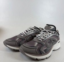 Dior B30 Men's Lace-Up Sneakers Gray White Mesh Upper DC 07 21 45 picture
