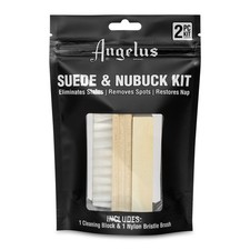 Angelus Suede & Nubuck Cleaning Kit - Brush & Eraser Bar, Removes Spots & Stains picture