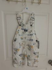 OshKosh B'gosh Tropical Print Overalls Size 5T picture