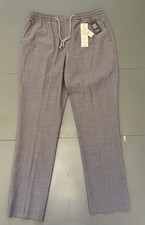 Express X-Slim Light Gray Wool Blend Washable Modern Tech Drawstring Suit Pant picture