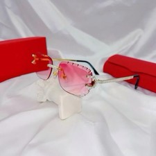 2026 Diamond Cut Rimless Square Sunglasses – Unisex Luxury Rhinestone UV400 picture