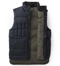 Filson Down Cruiser Vest Harbor Blue Dark Navy Waxed Cover Cloth Insulated XXL picture