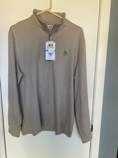 Brand New W Tags PENGUIN Loose Fitting 1/4 Zip Medium $100 picture