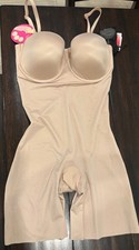 New with tags SPANX strapless cup bodysuit size, large color, champagne, beige picture