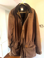 Vintage Carhartt C52 CHT Ranch Coat Blanket Lined Chestnut Brown Mens Large Tall picture