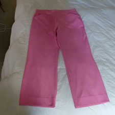 Lilly Pulitzer Luxletic Women's Pull On Pants Pockets Stretch Pink 6 EUC #1035 picture