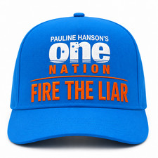 Pauline Hanson's One Nation FIRE THE LIAR High Crown Campaign Cap - MAGA picture