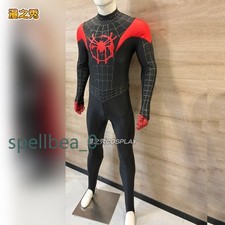 NEW Spider‑Man Miles Morales Cosplay Costume Suit Full Bodysuit Halloween Party picture
